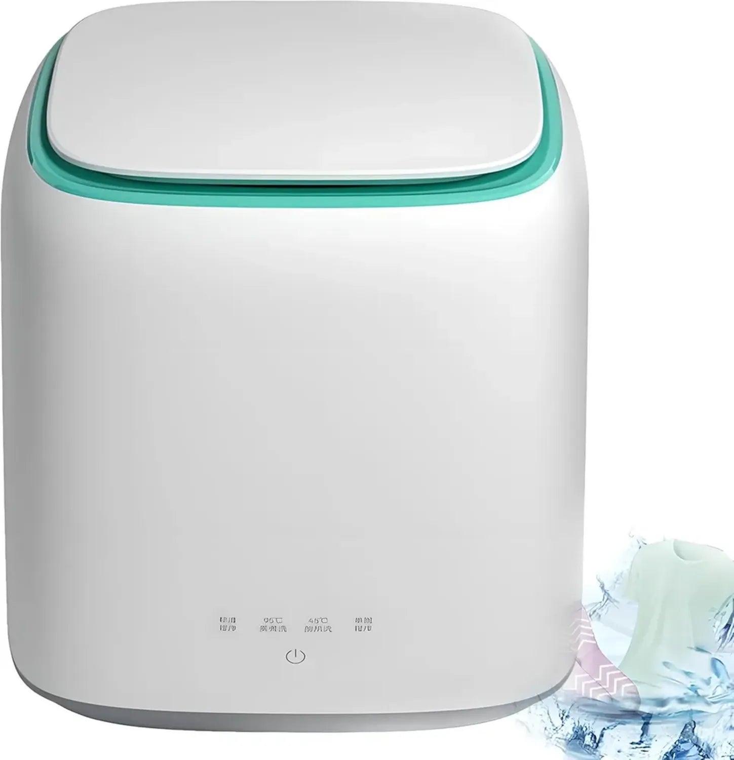 Mini Lave-Linge Automatique 2 en 1, 7L, Silencieux, pour Sous-vêtements et Vêtements Bébé
