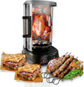 Appareil de Rôtisserie Verticale 1500W, Spécial Kebab et Shawarma, avec Broche et Minuterie