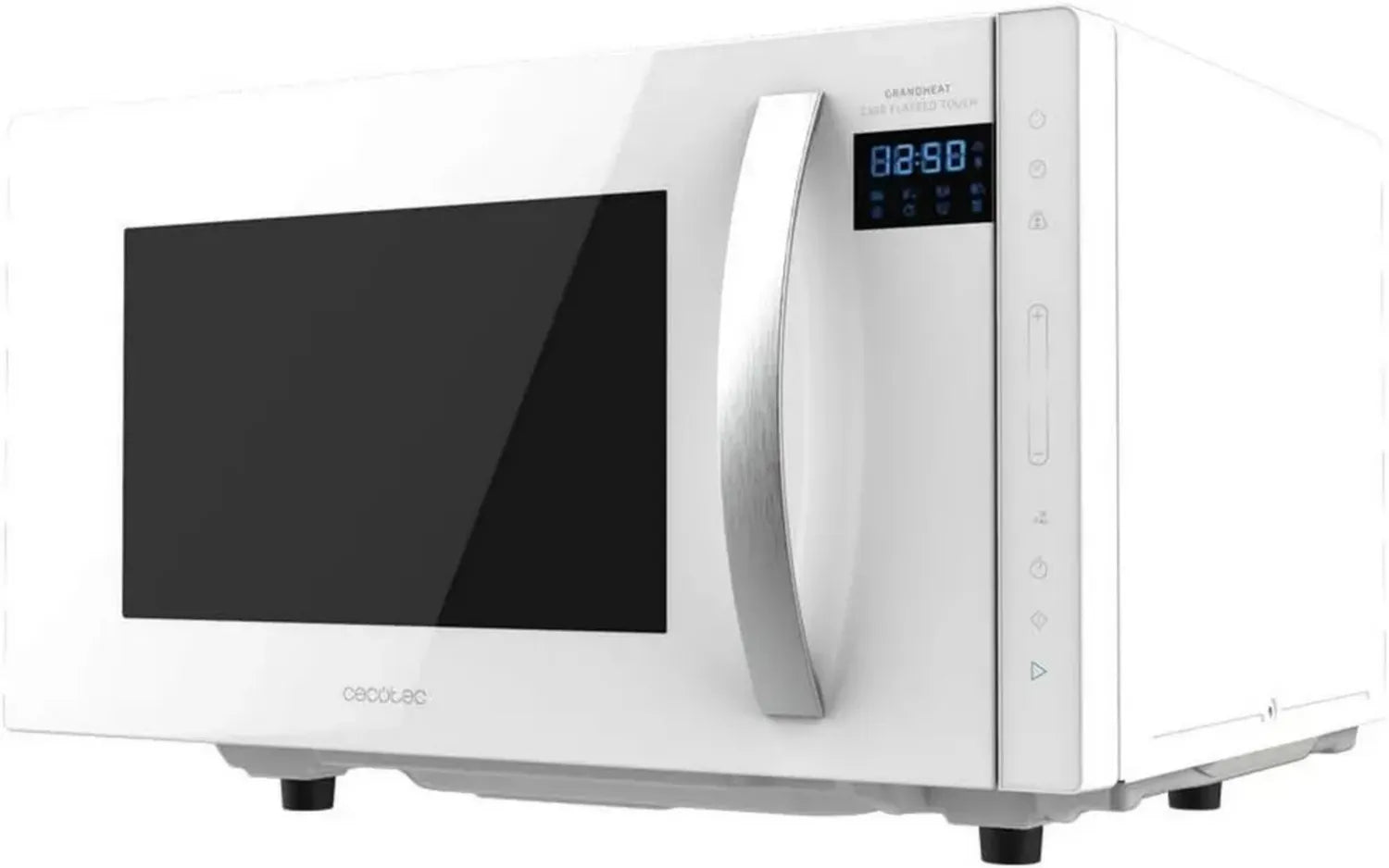 Micro-ondes Cecotec Flatbed 23L, 800W, 8 Fonctions, Blanc