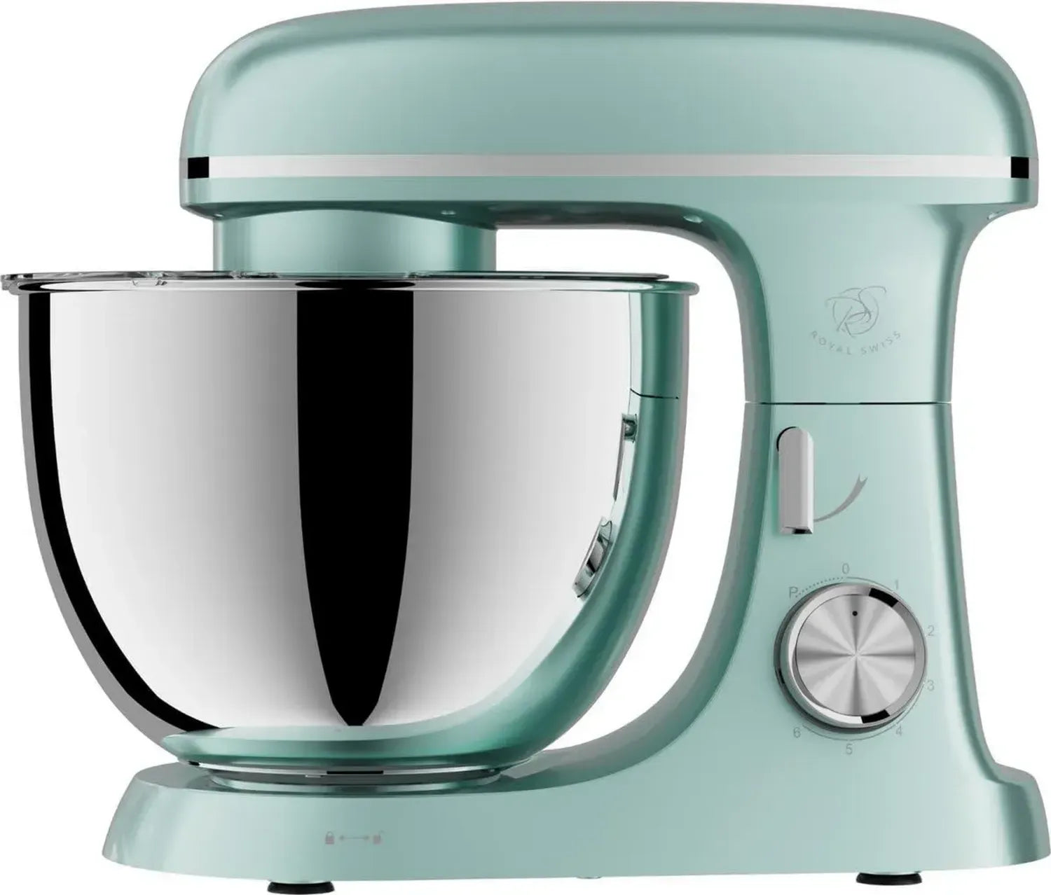 Robot Pâtissier 8.5L 2000W – 10 Vitesses avec Pulse, Mouvement Planétaire 360°, Bol en Inox, Couvercle Anti-Éclaboussures, Silencieux – Vert Menthe