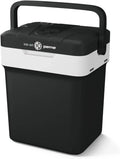 Glacière Électrique Portable 25,7L pour Voiture et Camping, Refroidisseur Compact USB 220/240V et 12V