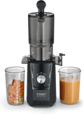 CASO Juice Fit - Extracteur de Jus à Basse Vitesse, Ouverture Large de 105 mm, Conservation Optimale des Nutriments